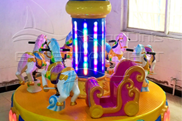 Hot-sale 3 horse carousel kiddie ride