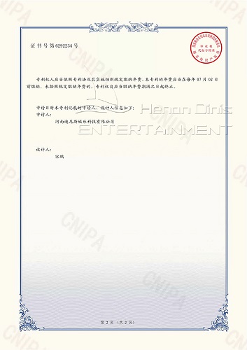 Dinis patent certificate 2