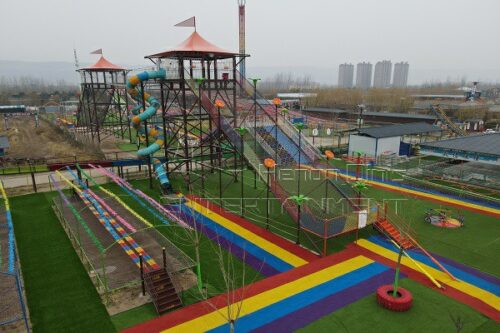 Park high climbing slide