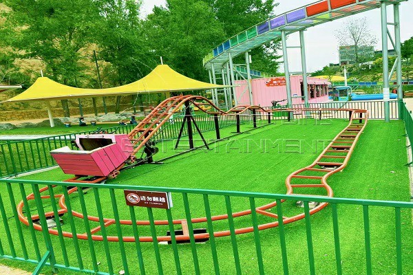 human-powered roller coaster for children