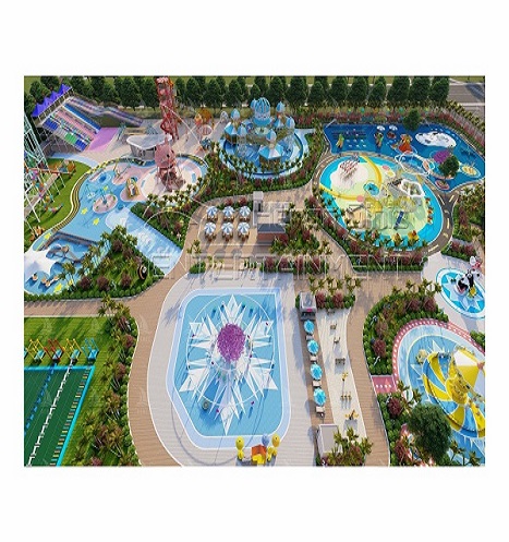 Non-powered amusement park in Hubei city, China.