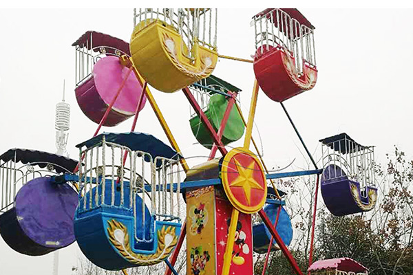 Double ferris wheel amusement ride for kids