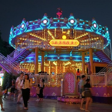 92 seat amusement park carousel