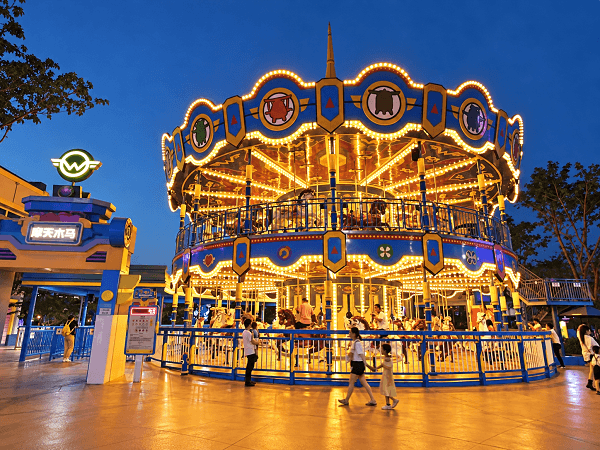92 seat double decker carousel ride for sale