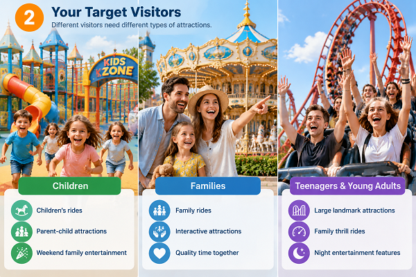 Family Entertainment Park Target Visitors and Ride Selection