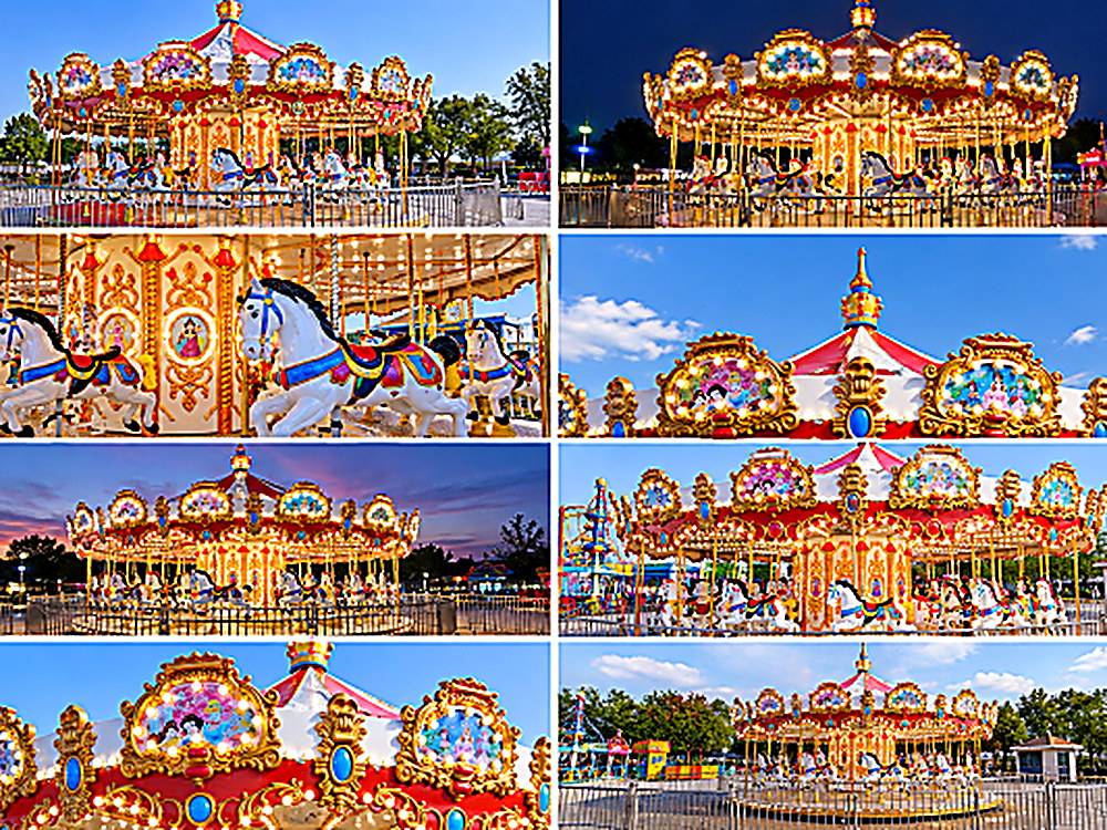 36 seat carousel project for a family amusement park in Italy
